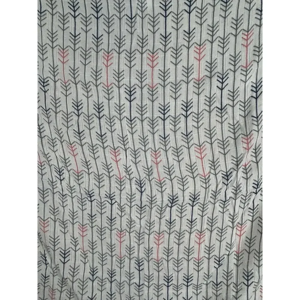 Tula Arrow Print Muslin Bamboo Baby Blanket Gray Navy Blue Orange